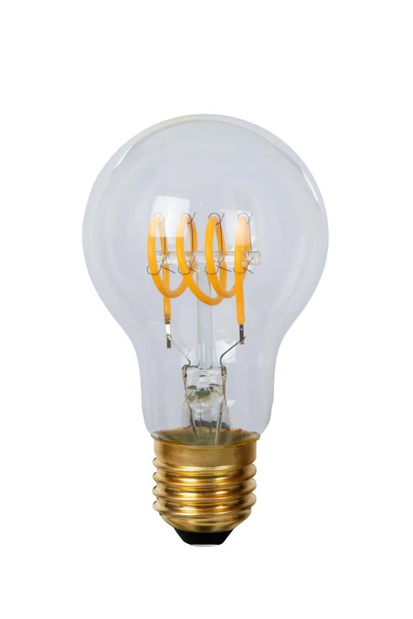 Lucide A60 - Glühfadenlampe - Ø 6 cm - LED Dim. - E27 - 1x5W 2700K - Transparent - AUSgeschaltet